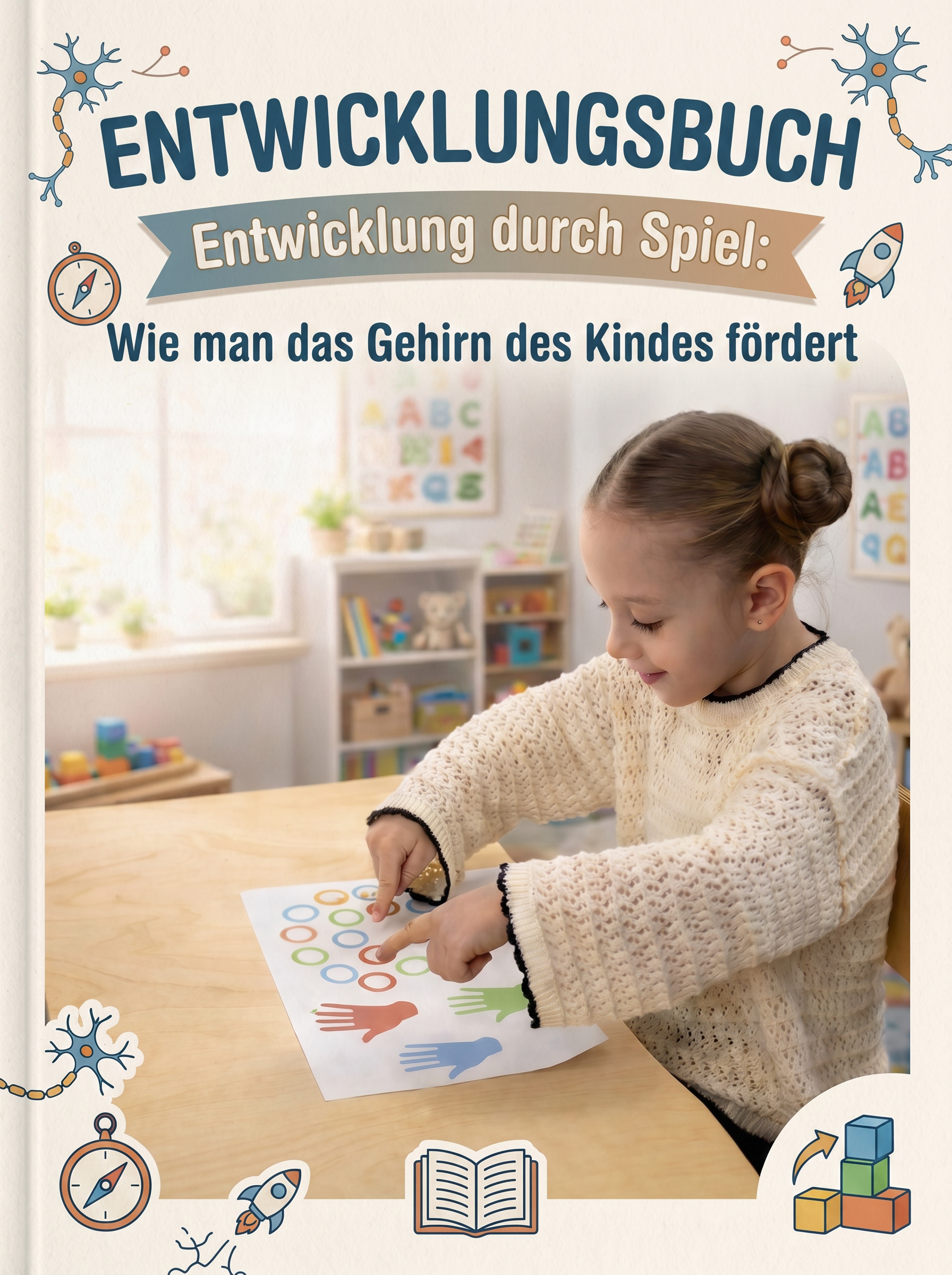 Junge schreibt fleissig in sein Heft